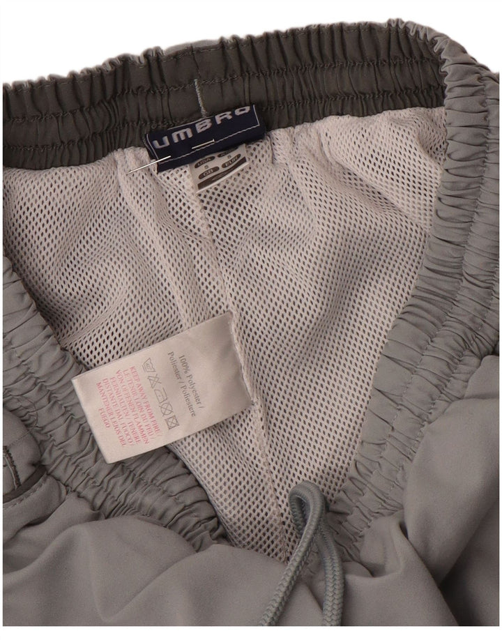 Umbro Herren-Trainingshose mit Grafik, Größe S, grau, Polyester