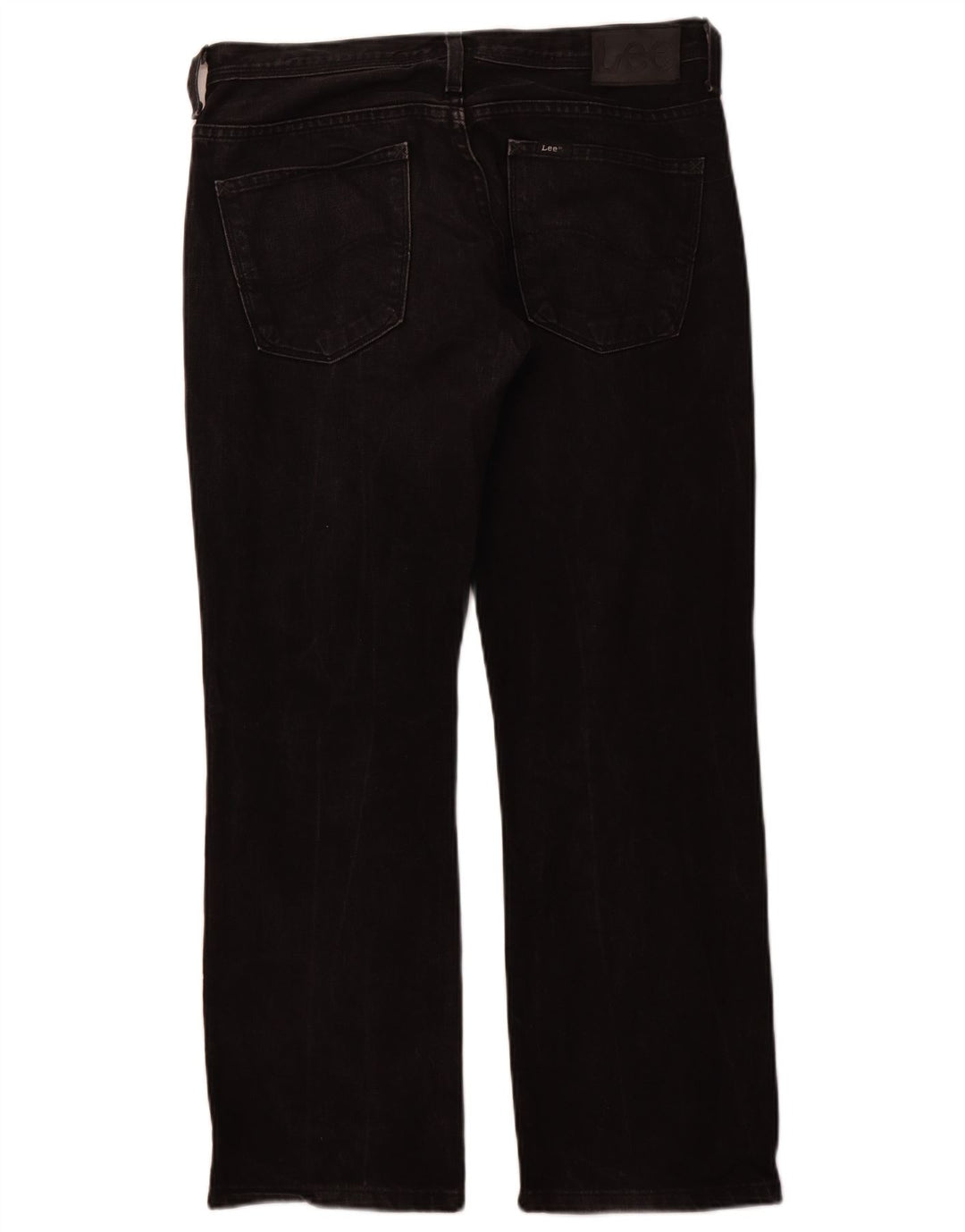 LEE Herren Knox Straight Jeans W33 L28 Schwarze Baumwolle