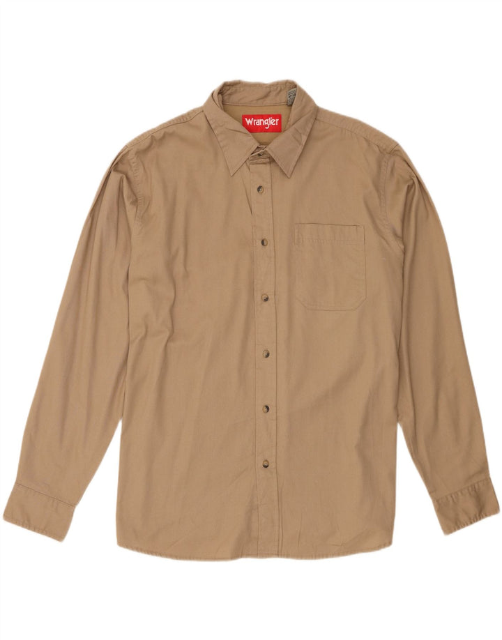 Wrangler Herrenhemd XL Beige Baumwolle