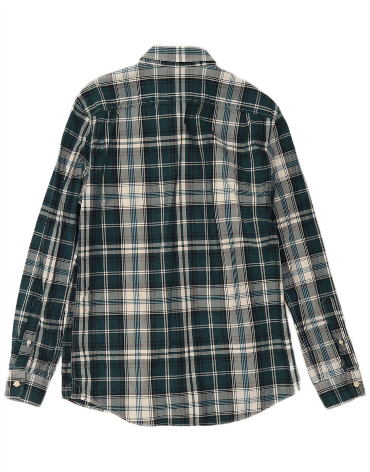 Jack Wills Herrenhemd aus mittelgrün karierter Baumwolle