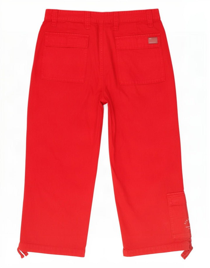 Murphy & Nye Capri-Cargohose für Damen, W33, L22, rote Baumwolle