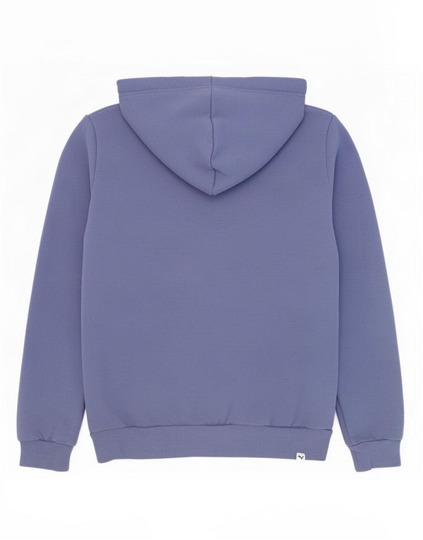 Puma Womens Graphic Hoodie Pullover UK 8 Small Blaue Baumwolle