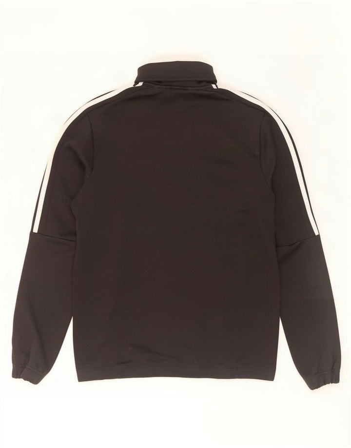 Adidas Herren Trainingsanzug Top Jacke UK 38/40 Medium Schwarz Polyester