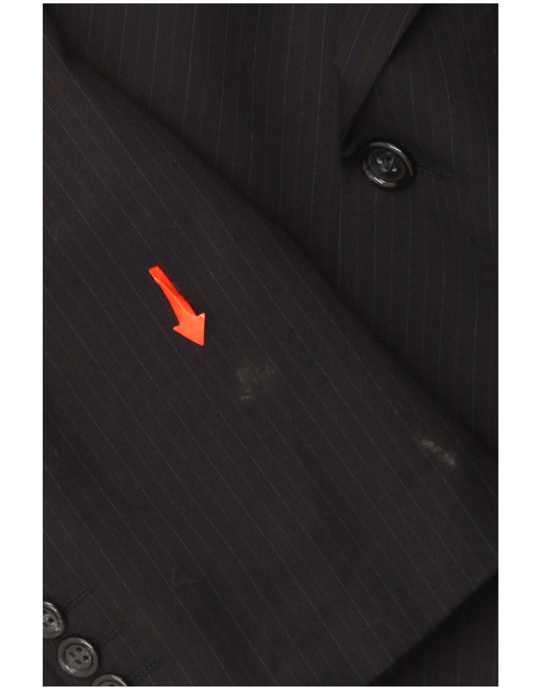 Yves Saint Laurent Herren Blazer Jacke IT 54 2XL Marineblauer Nadelstreifen