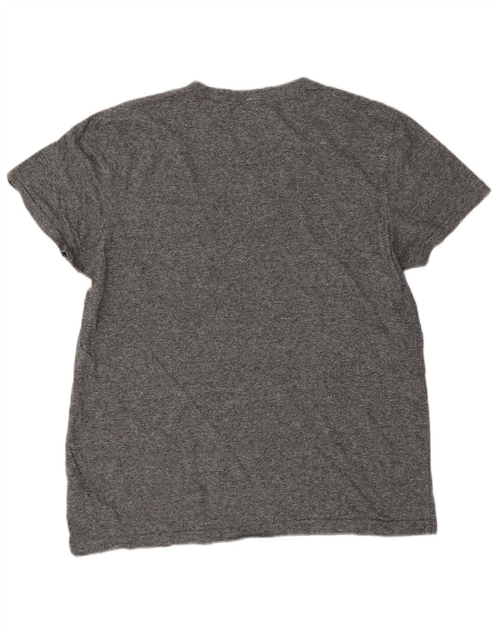 Jack Wills Slim-Fit-T-Shirt-Oberteil für Herren aus mittelgrau gesprenkelter Baumwolle