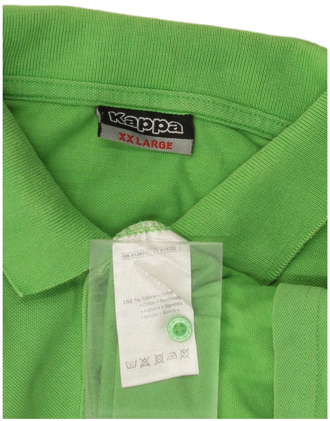 KAPPA Herren Poloshirt 2XL Grüne Baumwolle