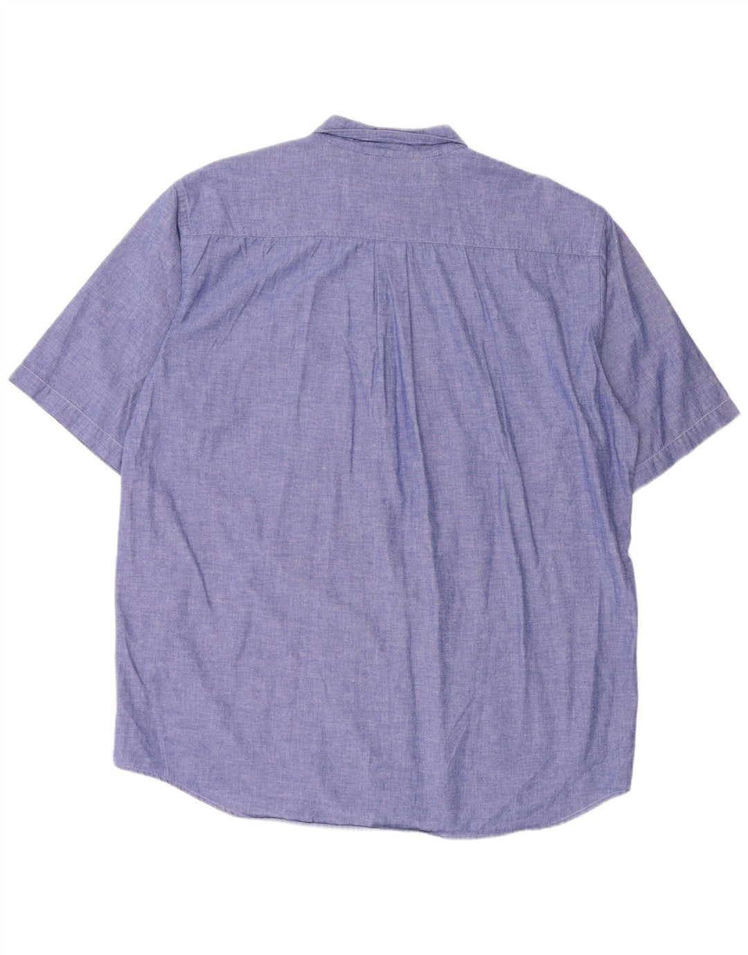 VINTAGE Herren Kurzarmhemd XL Blau