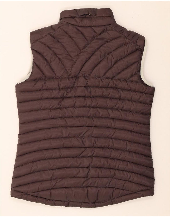 Jack Wolfskin Damen Wattierte Weste UK 12/14 Mittelbraunes Polyester