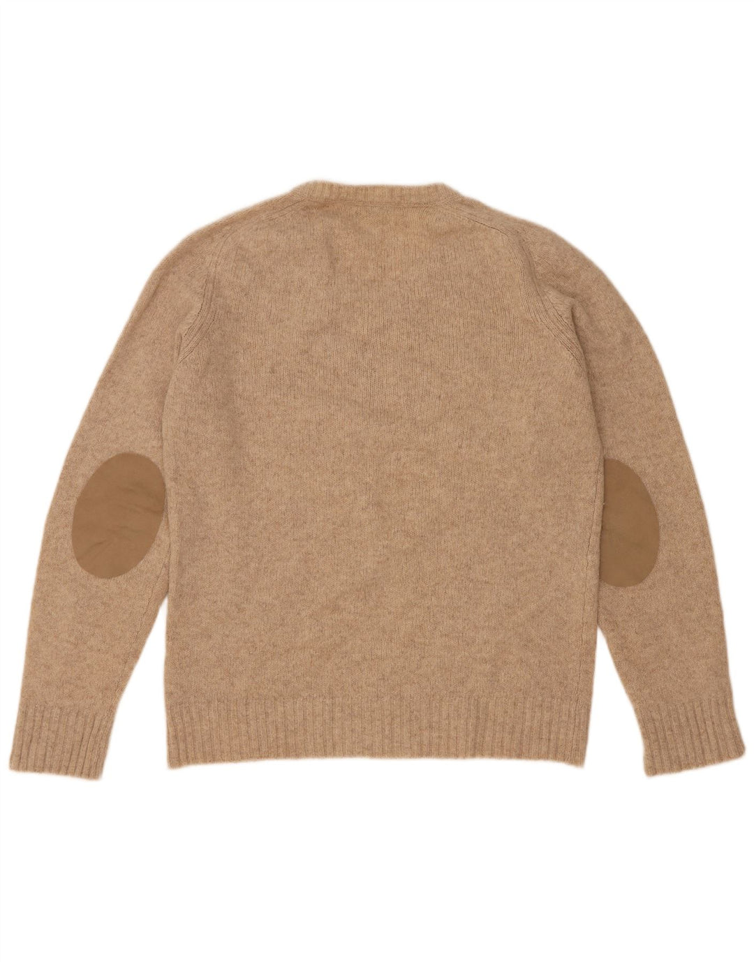 Zara Herren-Pullover mit V-Ausschnitt, große beige Wolle