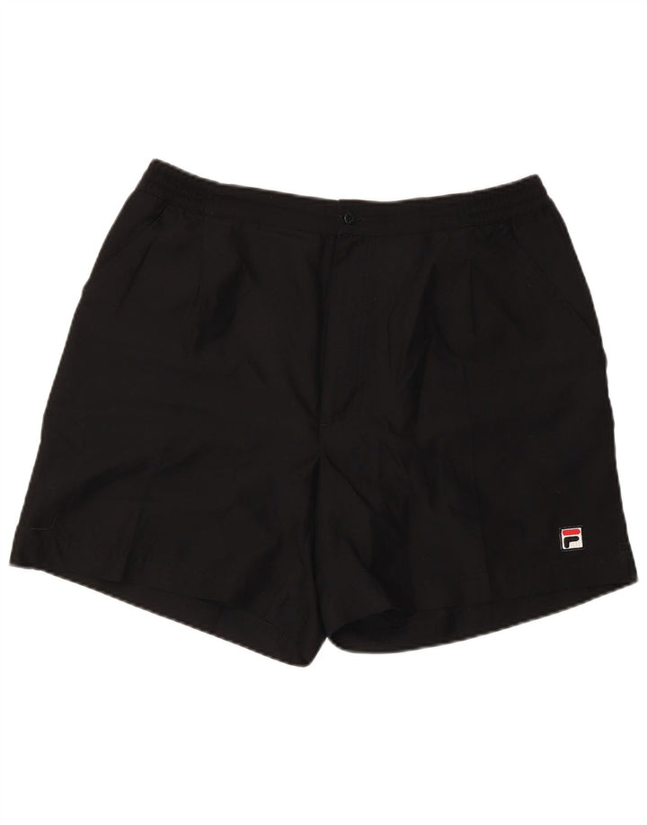 Fila Herren Chino-Shorts, groß, W32, schwarzes Polyester