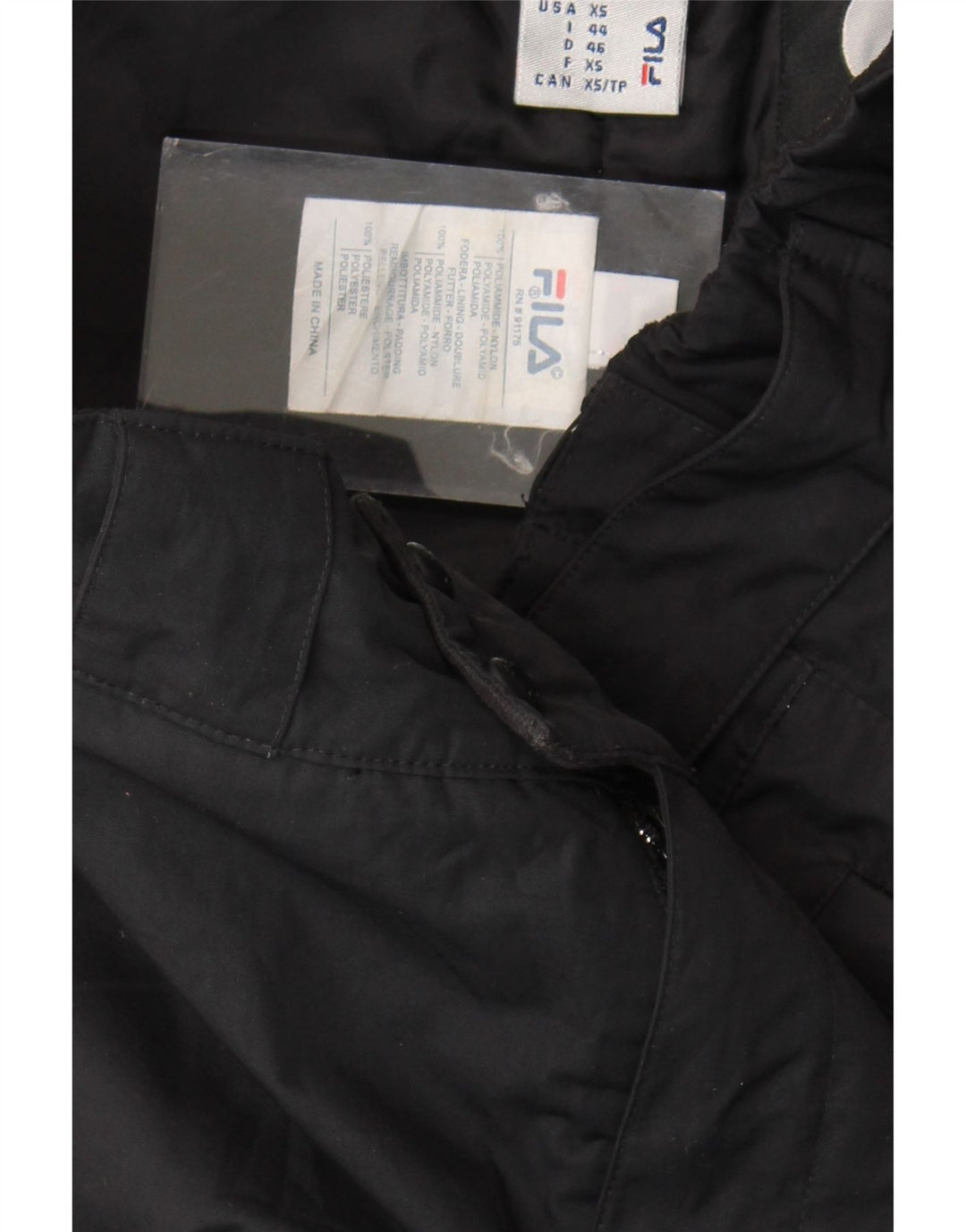 Fila Herren Skihose XS Schwarz Nylon