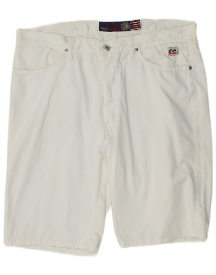 Roy Rogers Herren-Freizeitshorts IT 48 Medium W34 Weiße Baumwolle