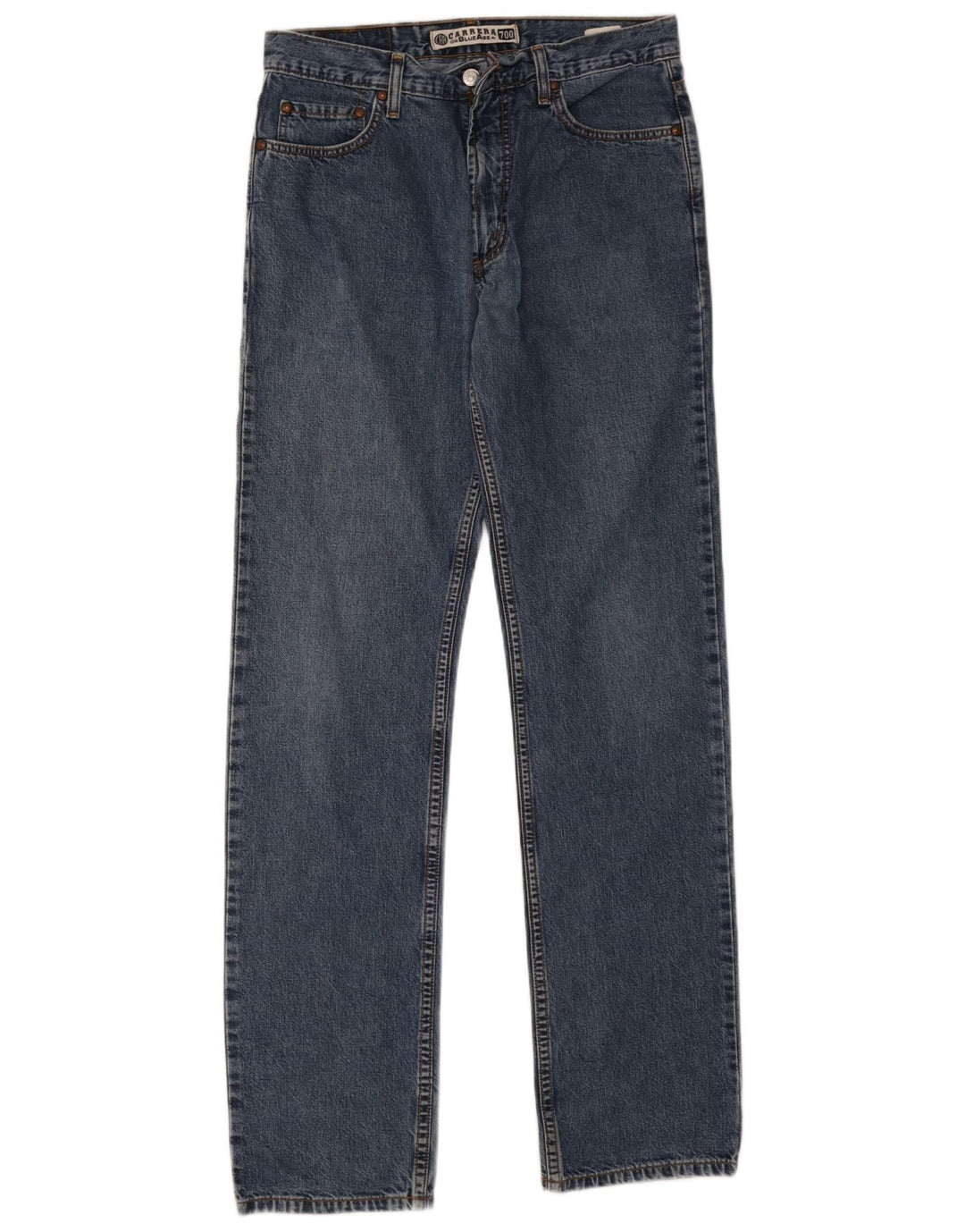 Carrera Herren Straight Jeans W33 L34 Blaue Baumwolle