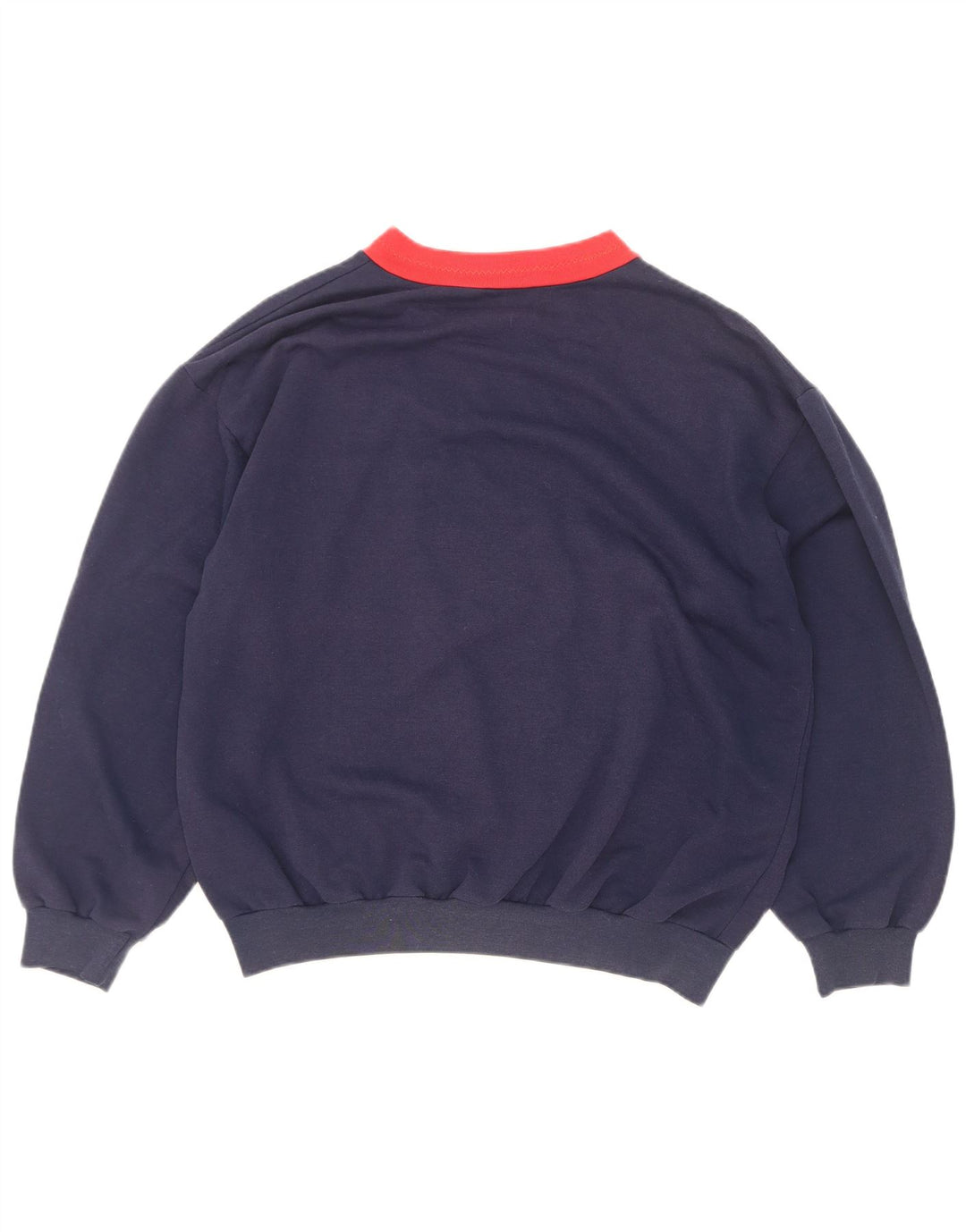John Peter Damen-Sweatshirt-Pullover UK 16 Large Marineblau Farbblock