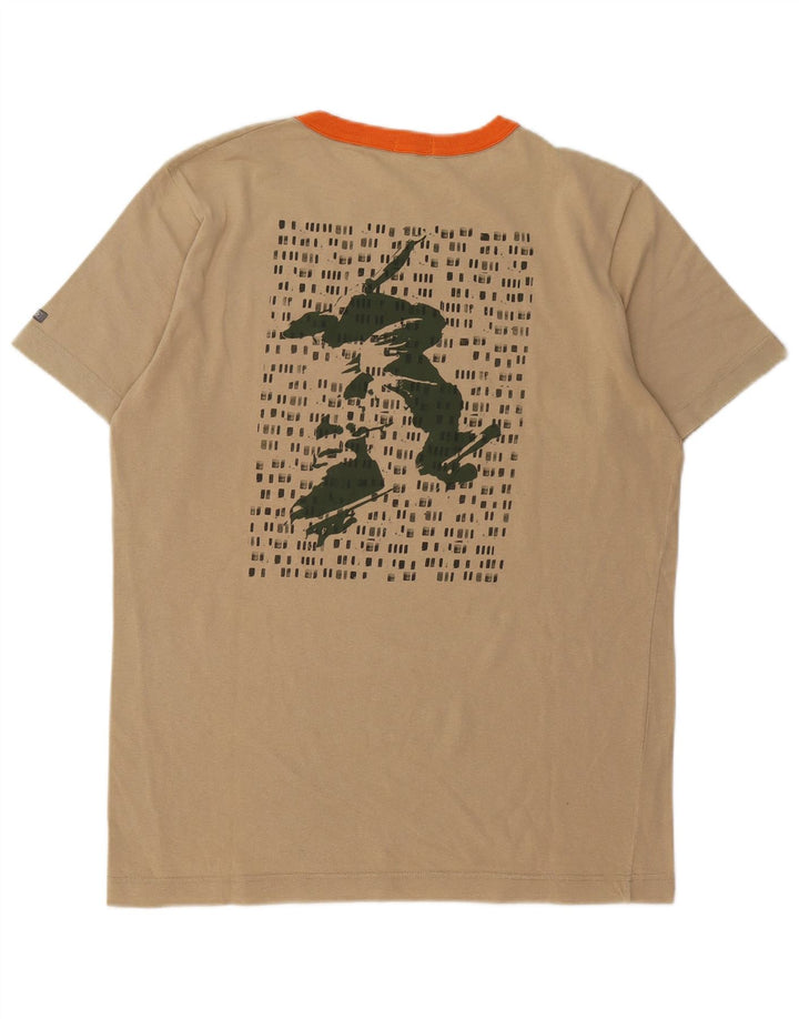 Killer Loop Herren-T-Shirt mit Grafik, Größe L, Beige, Baumwolle