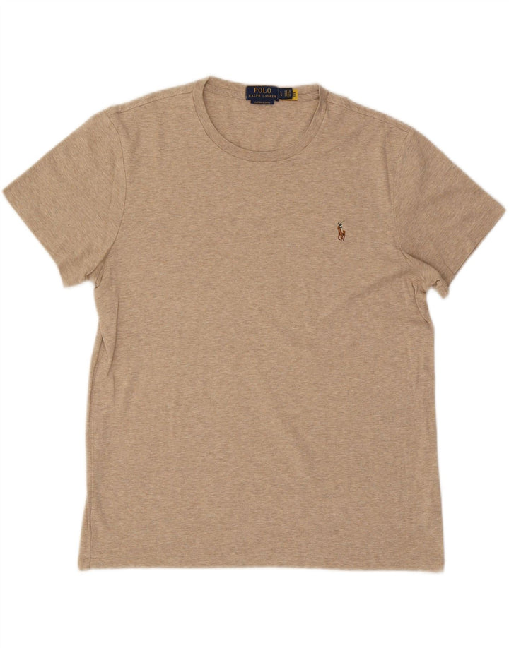 POLO RALPH LAUREN Herren Custom Slim Fit T-Shirt Top Large Beige