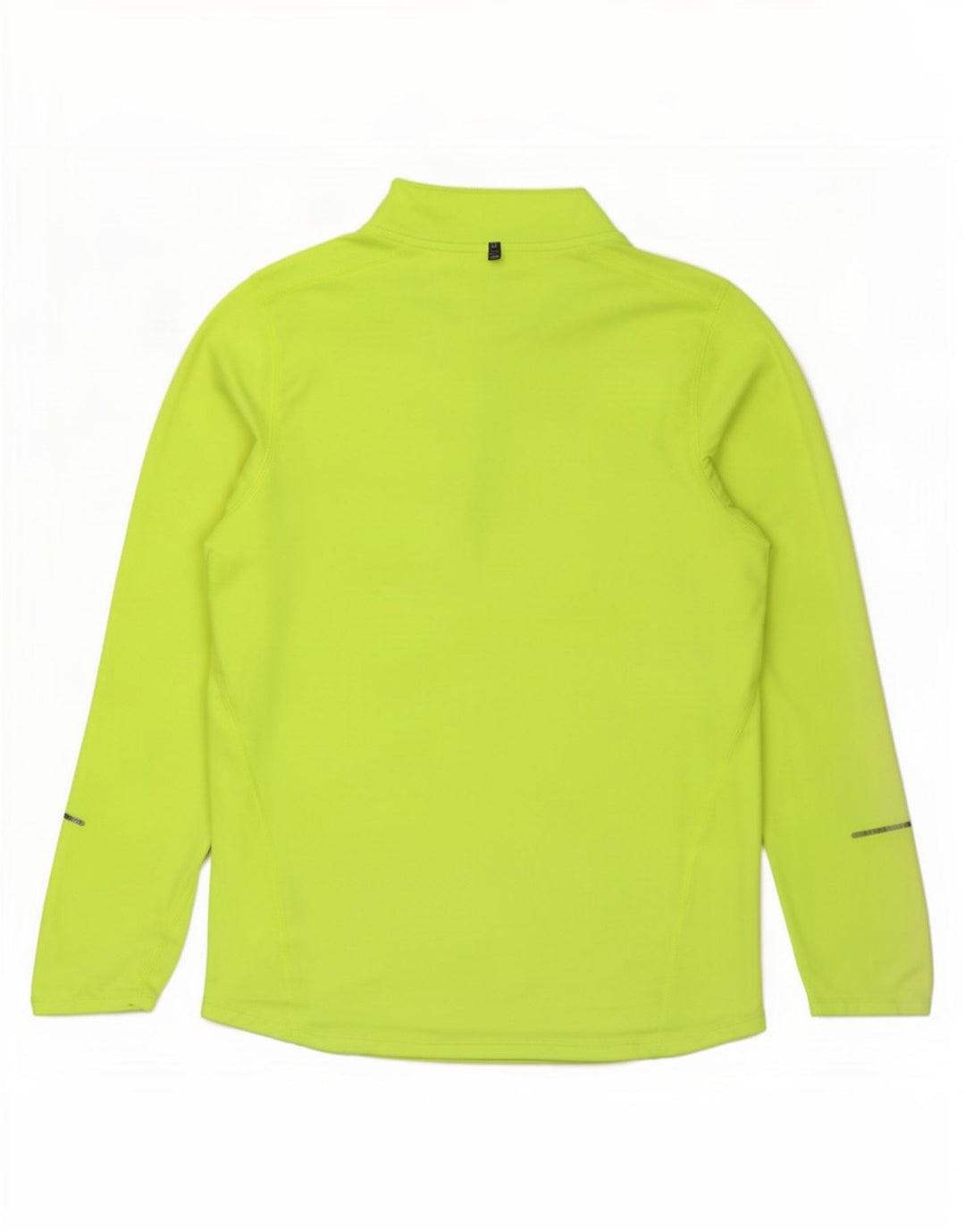 Nike Herren Dri Fit Zip Neck Top Langarm Klein Gelb Polyester