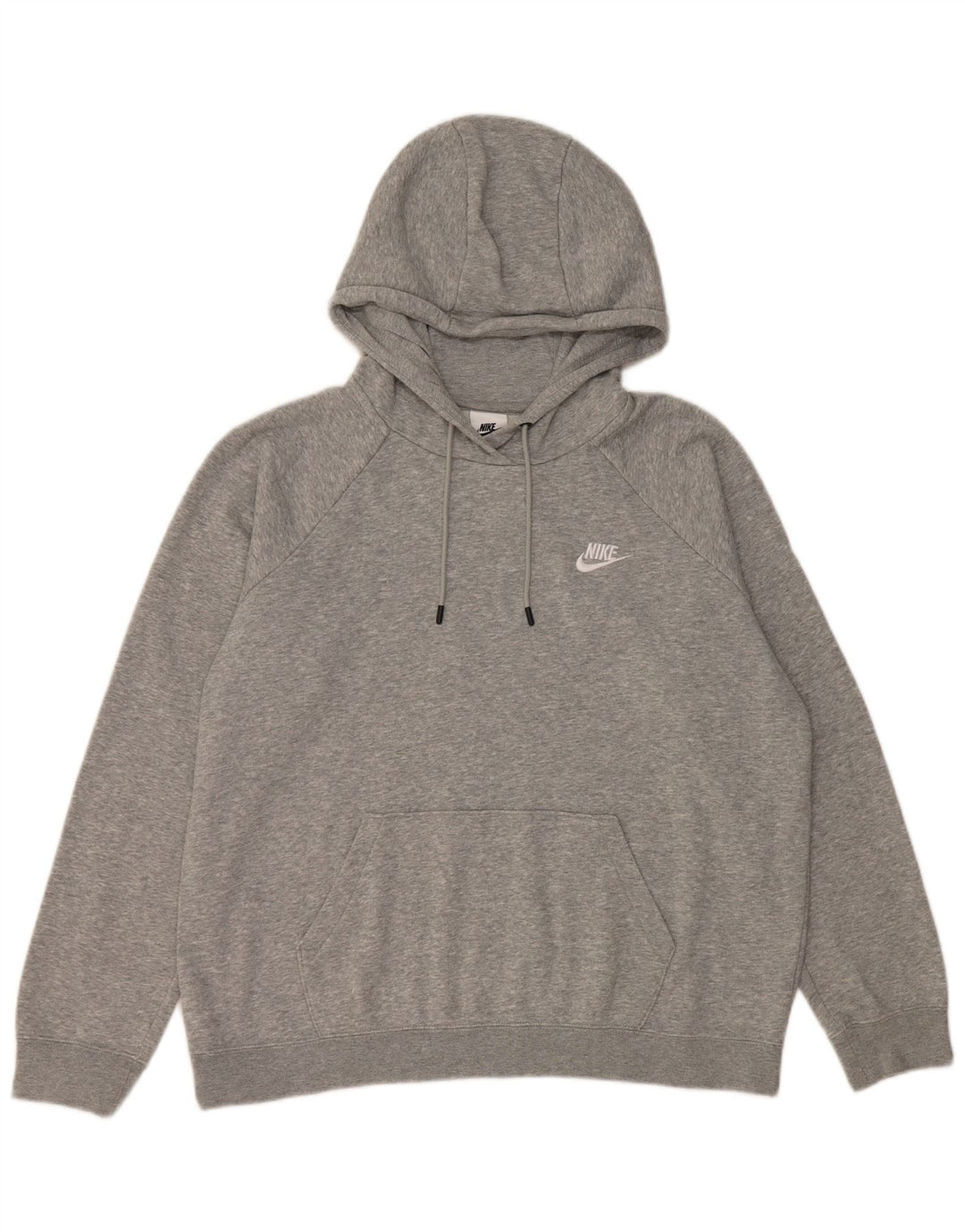 Nike Herren-Kapuzenpullover, groß, grau gefleckte Baumwolle