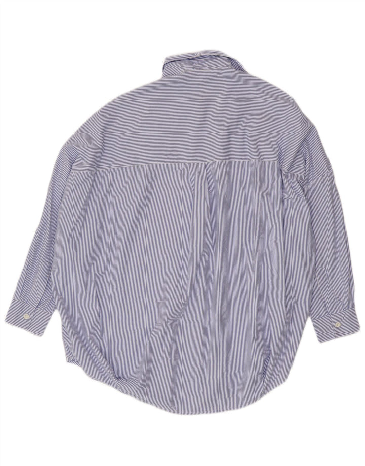 French Connection Damen-Pullovershirt, UK 14, mittelblau, Nadelstreifen