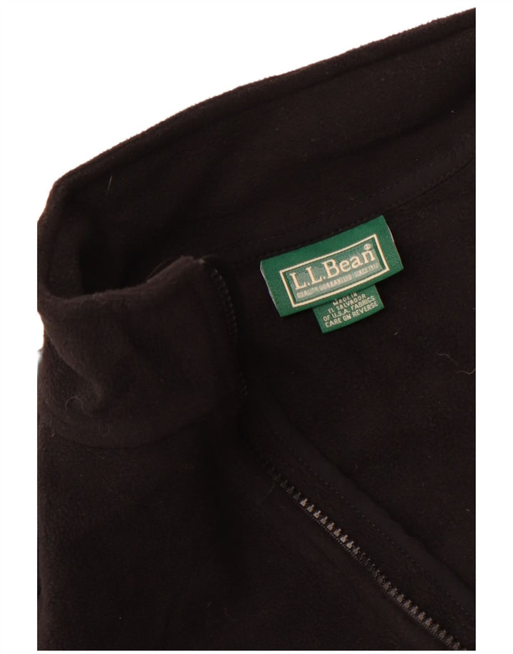 L.L.Bean Herren Fleeceweste UK 36 Small Schwarz Polyester