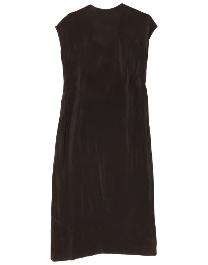 Vintage Damen Maxikleid IT 42 Medium Black Colourblock