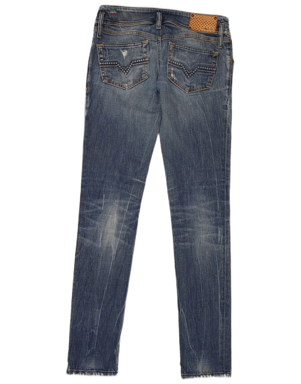 Diesel Damen Matic Skinny Jeans W27 L34 Blaue Baumwolle