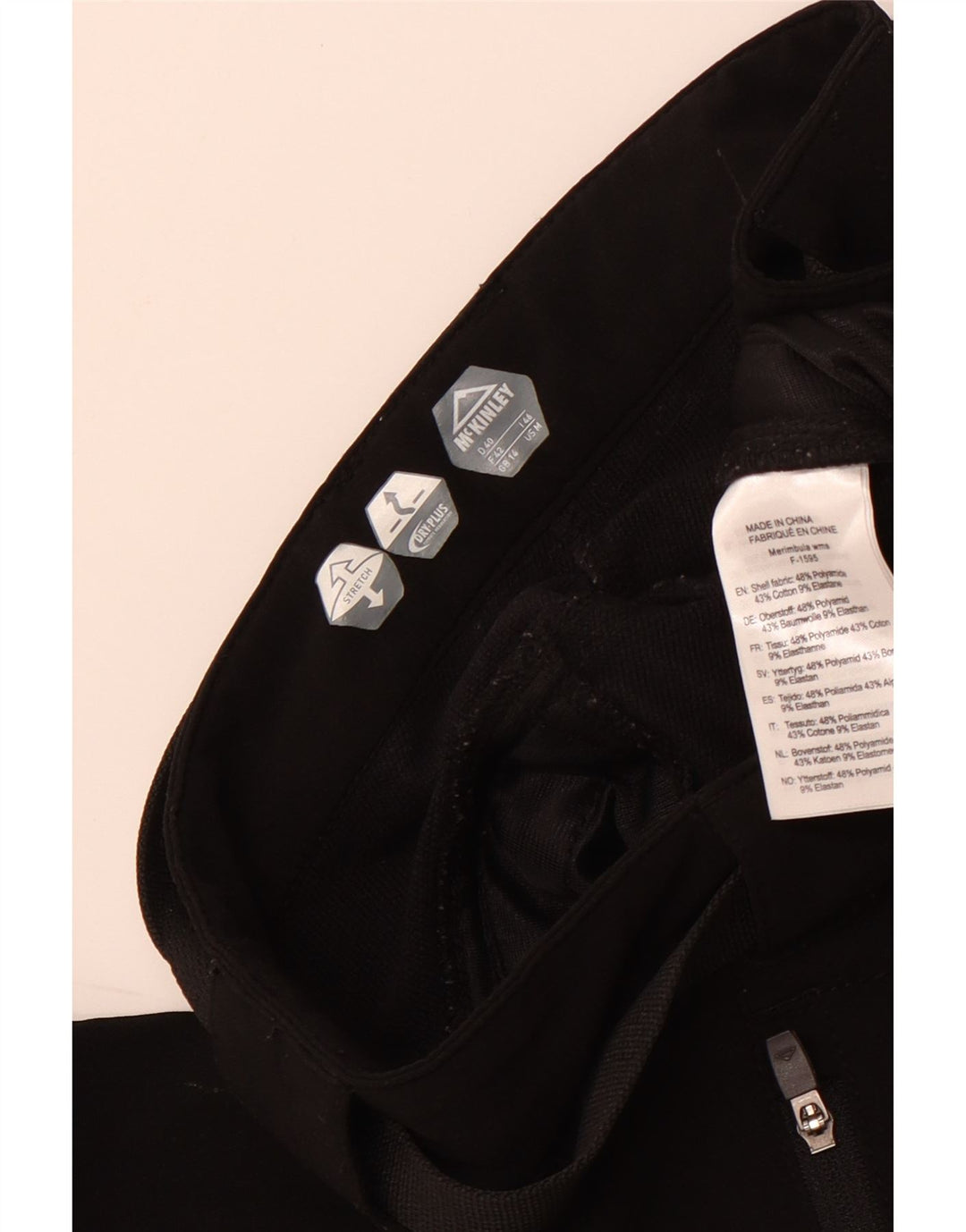 MCKINLEY Gerade Freizeithose für Damen, UK 14, Größe L, W32, L31, Schwarz