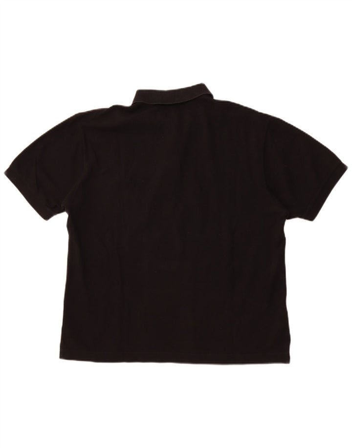 Fred Perry Damen Poloshirt UK 20 2XL Schwarze Baumwolle