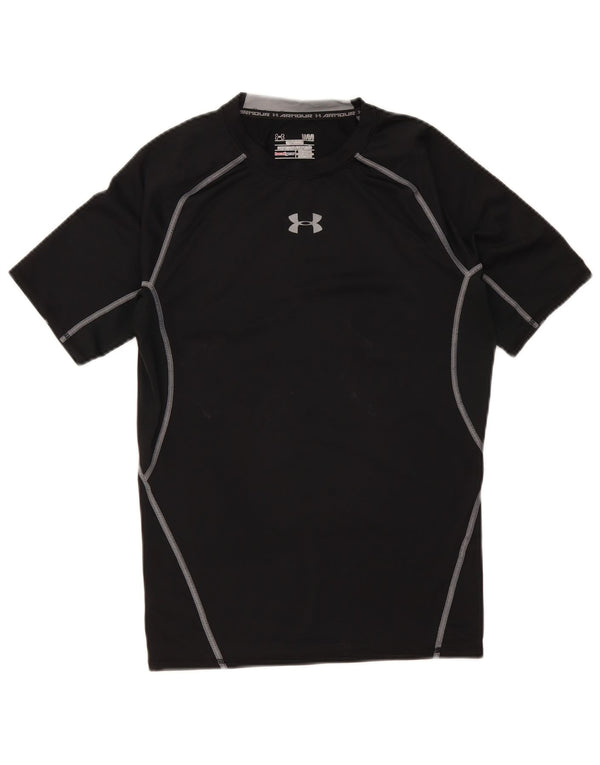 Under Armour Herren Heat Gear Graphic T-Shirt Top Large Schwarz
