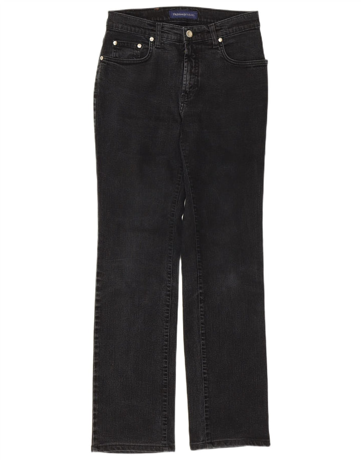 Trussardi Damen Straight Jeans W26 L29 Grau