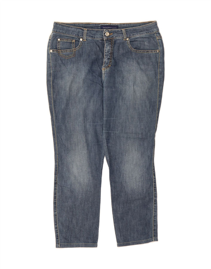 TRUSSARDI Womens Cropped Jeans W31 L25 Blue Cotton Vintage Trussardi and Second-Hand Trussardi from Messina Hembry 