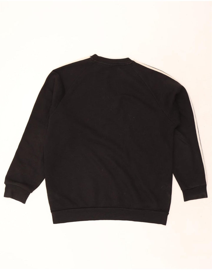 Adidas Herren Sweatshirt Pullover Large Schwarz Baumwolle