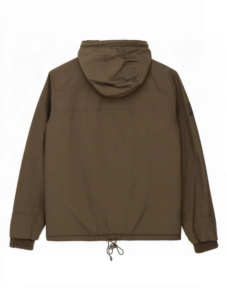 Superdry Herren Windcheater Kapuzen-Windjacke UK 40 Large Khaki