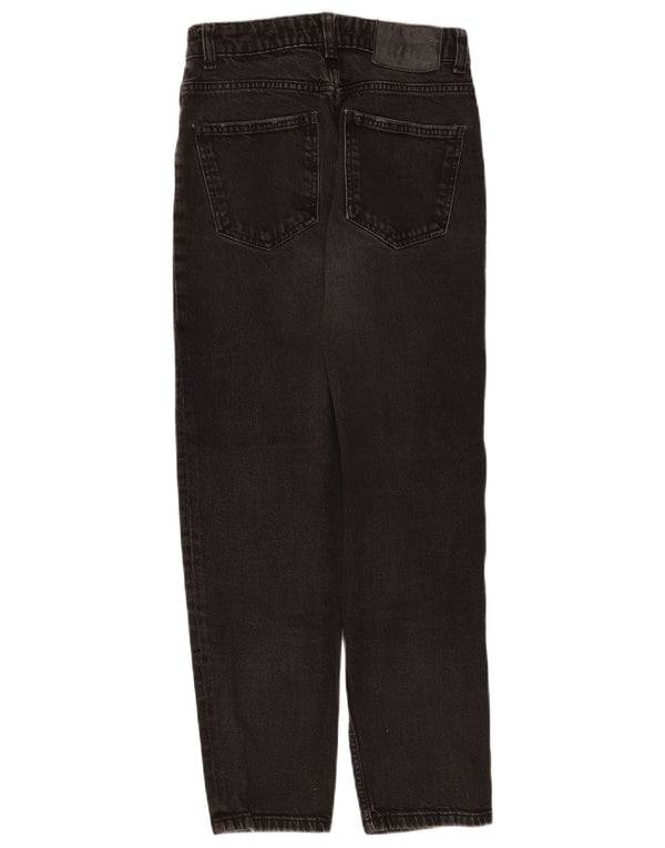 Zara Damen Straight Jeans EU 36 XS W26 L26 Schwarz