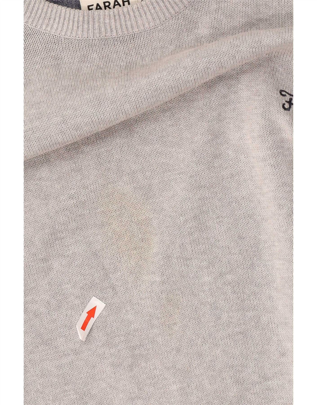Farah Herren-Pullover mit U-Boot-Ausschnitt, 2XL, graue Baumwolle