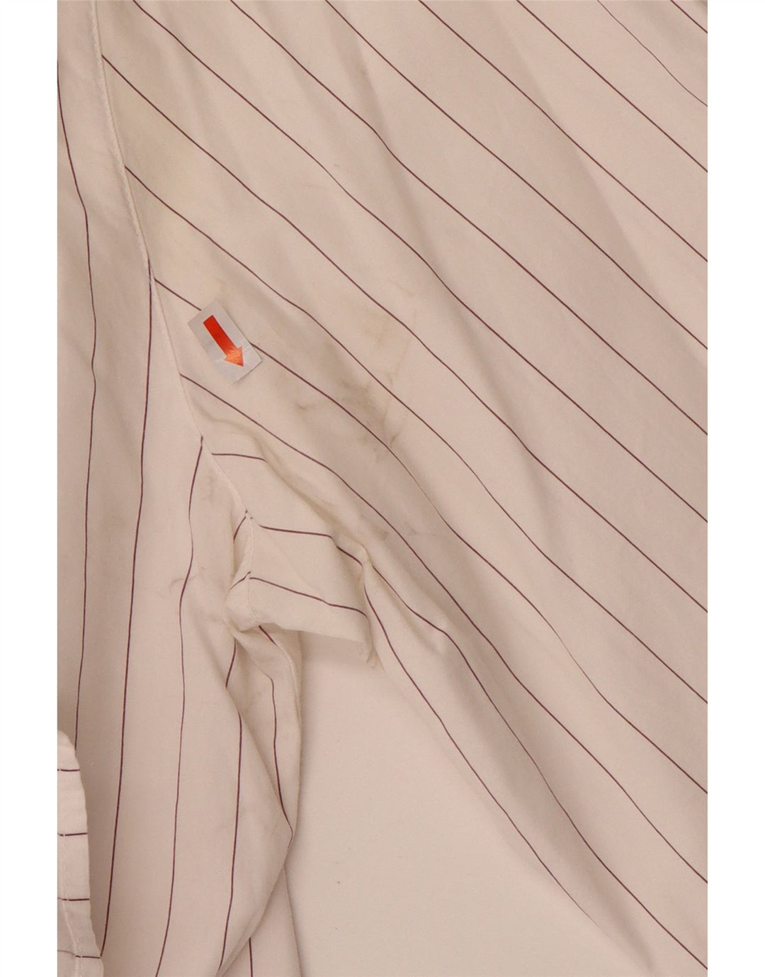 Benetton Damenhemd UK 16 Large Weiß gestreift
