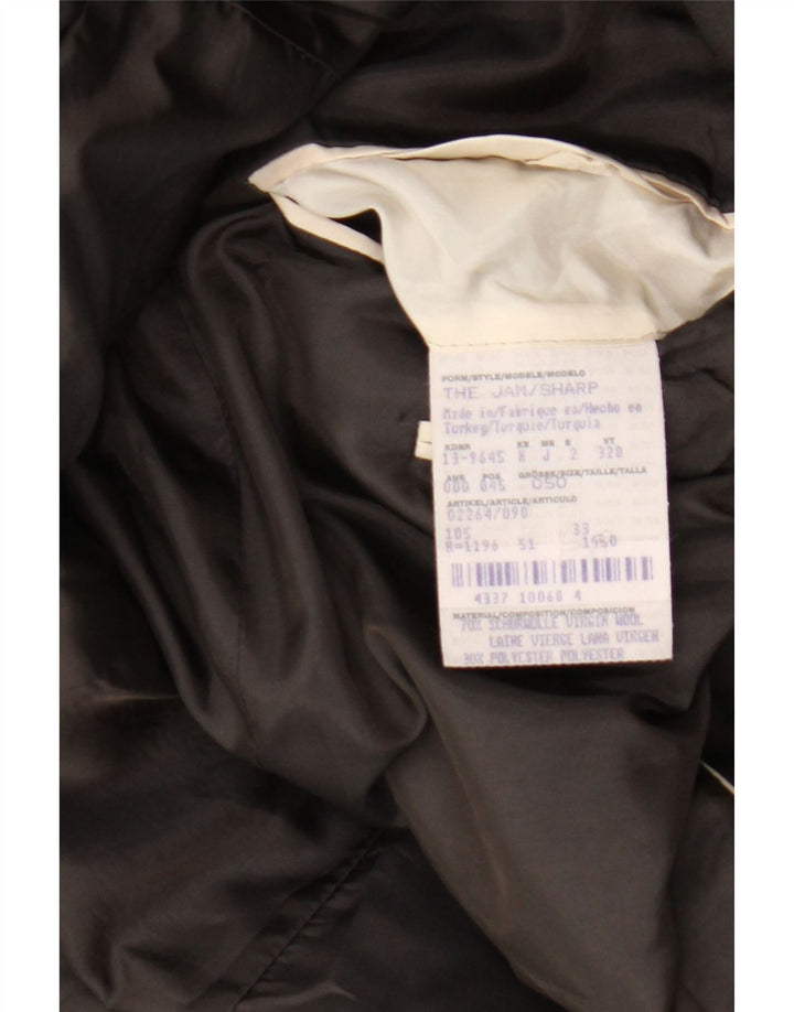 Hugo Boss Herren-Blazer mit 2 Knöpfen, IT 50, große braune Schurwolle