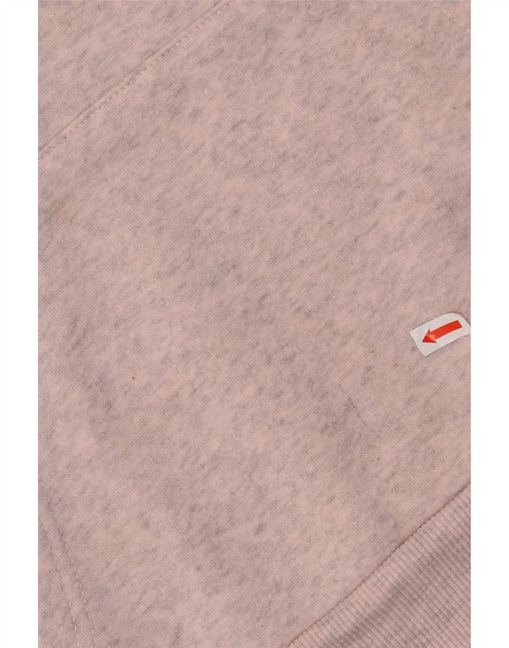 KAPPA Damen-Pullover mit übergroßem grafischem Kapuzenpullover, Gr. 10, klein, Rosa, Farbblock