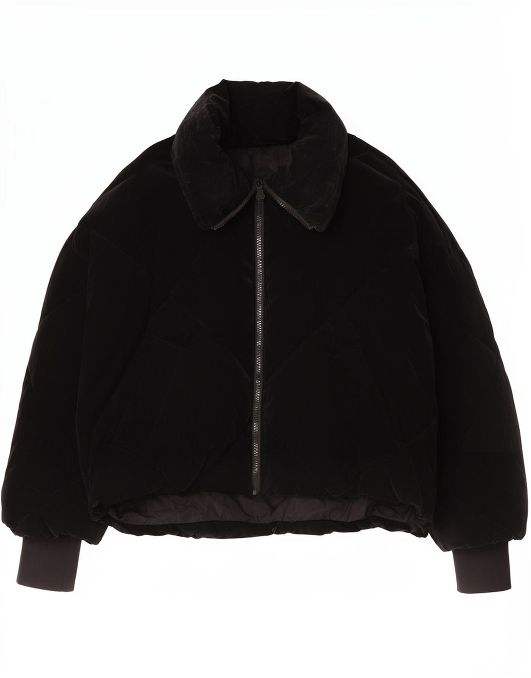 Zara Damen Übergroße wattierte Jacke UK 10 Small Schwarz Polyurethan