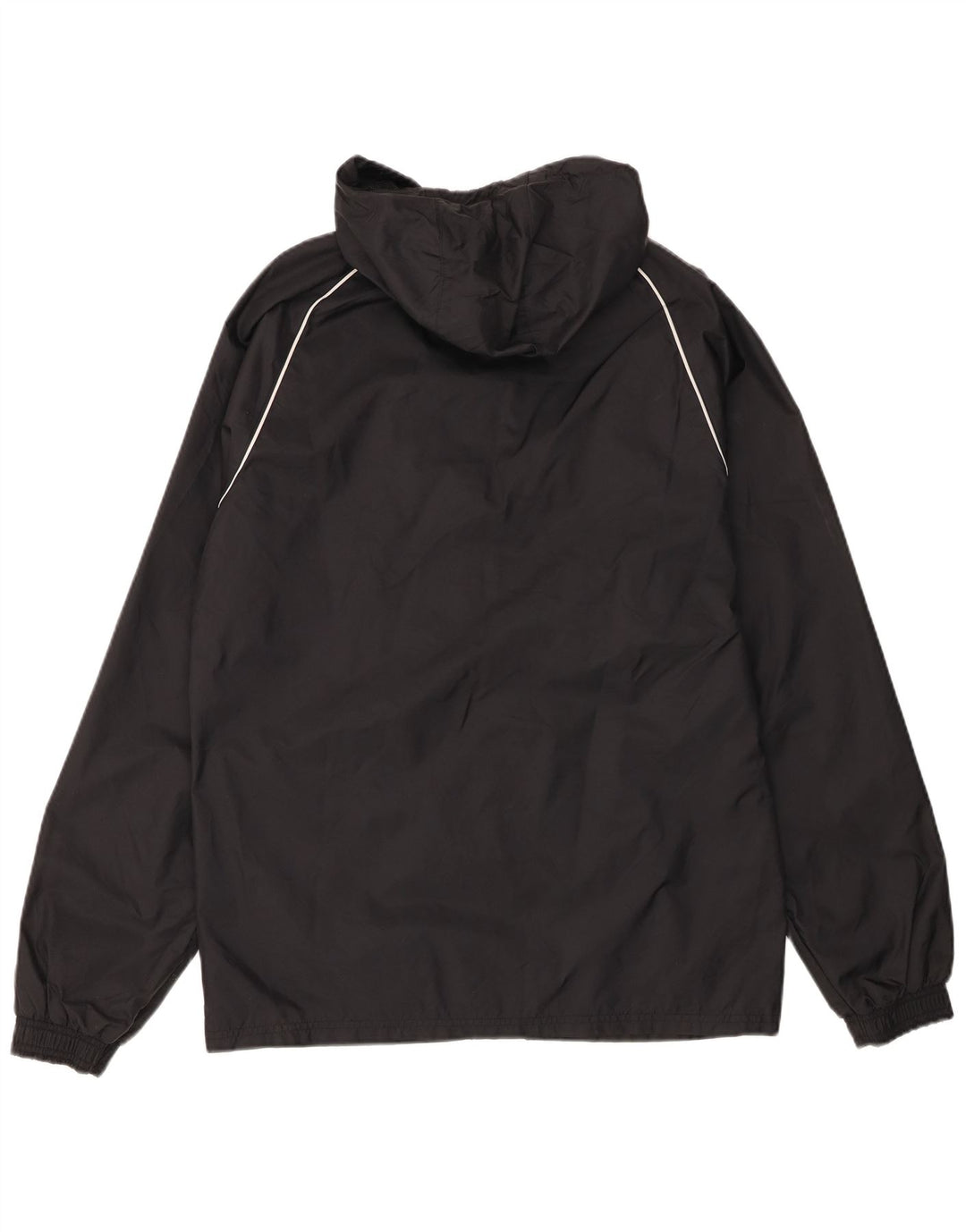 Adidas Herren Kapuzen-Regenjacke UK 36 Small Schwarz Nylon