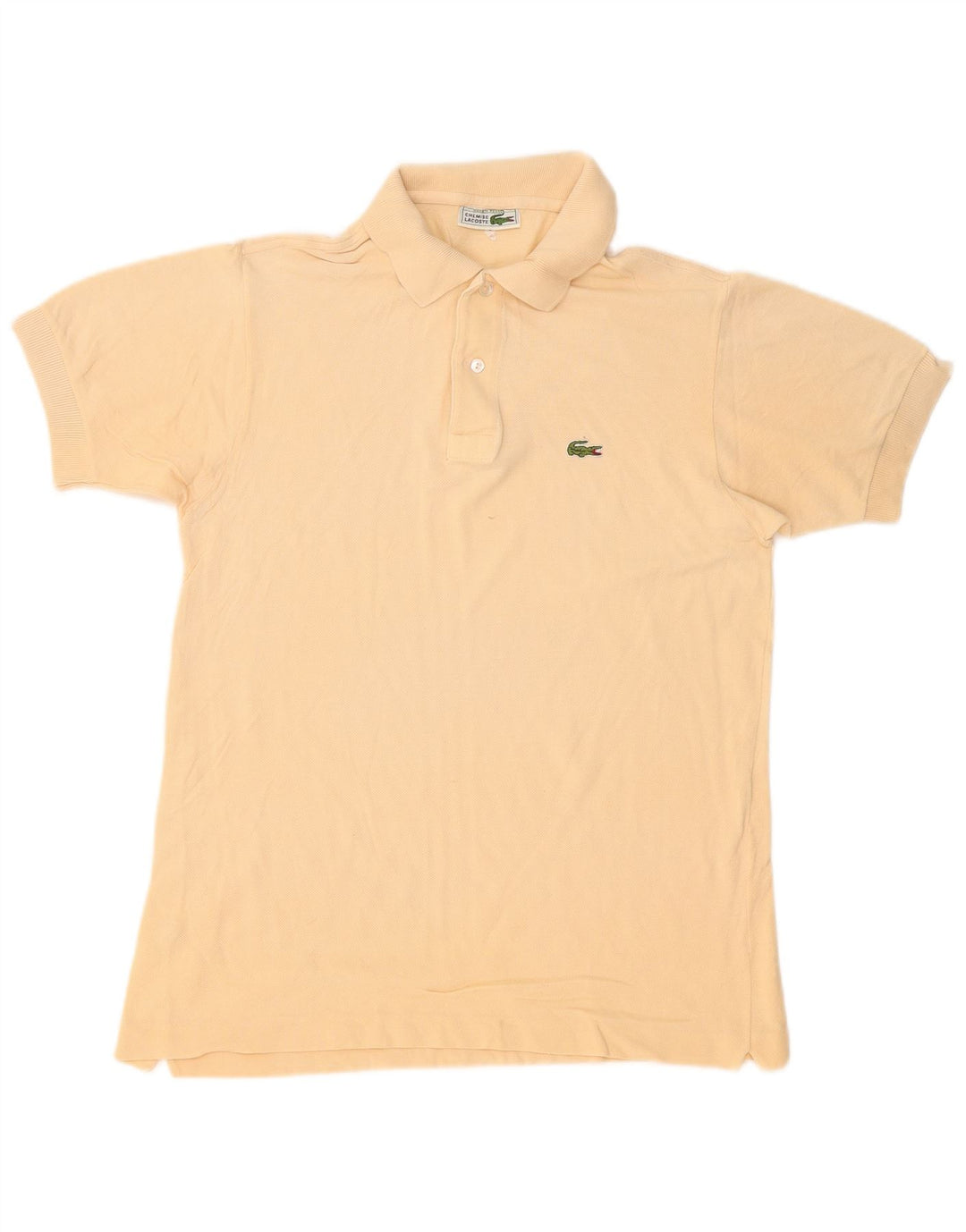 Lacoste Herren-Poloshirt, Größe 4, mittelbeige Baumwolle