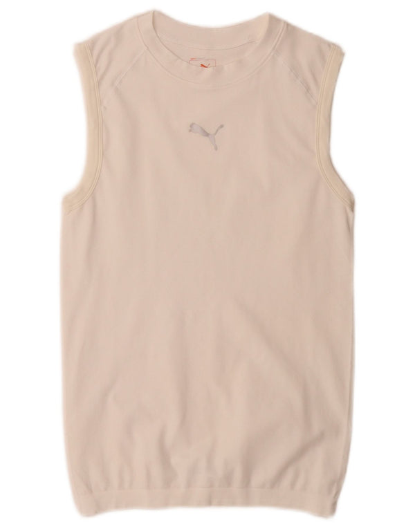 Puma Damen Weste Top UK 14 Large Weiß