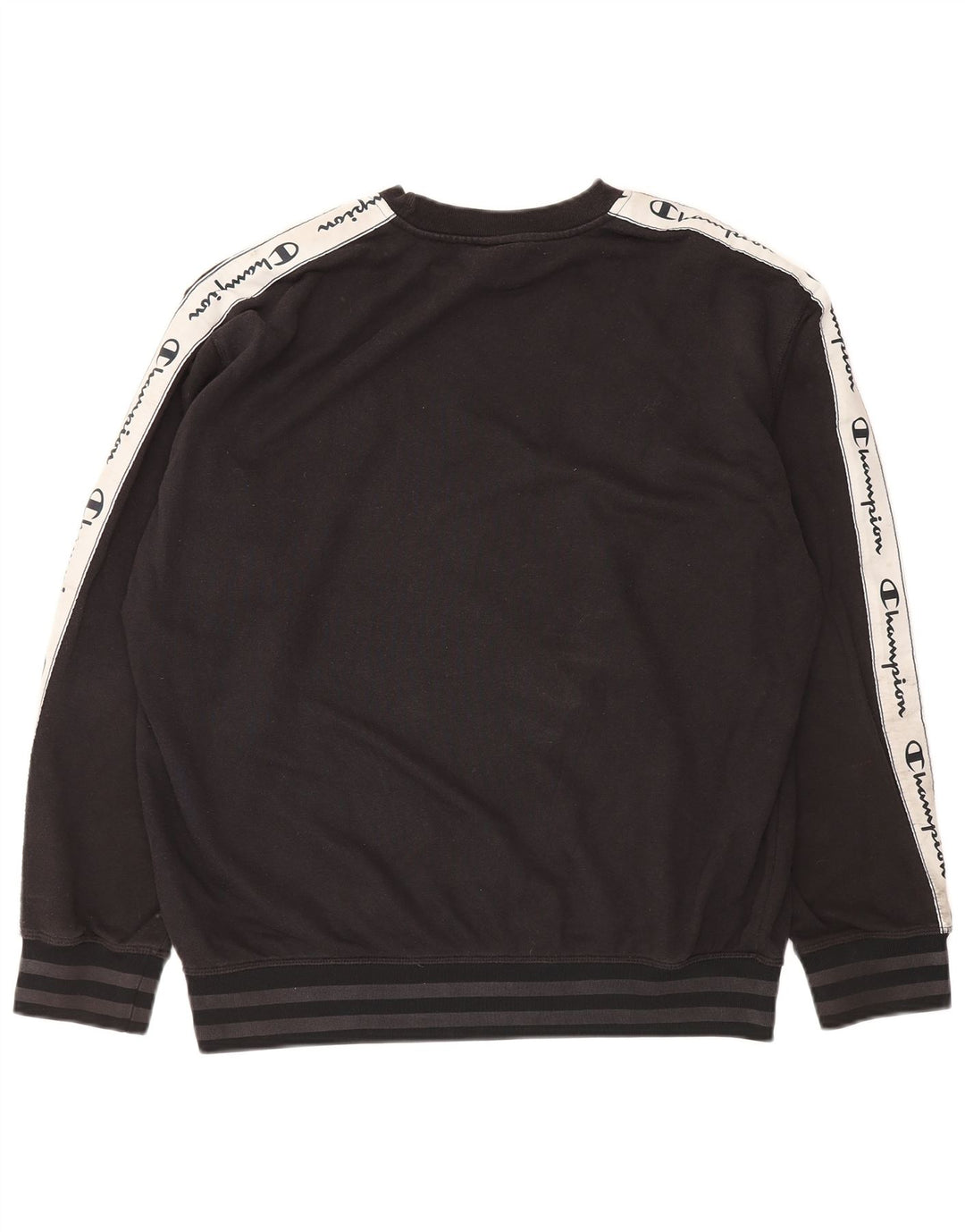 Champion Herren-Sweatshirt mit Grafik, groß, schwarze Farbblock-Baumwolle