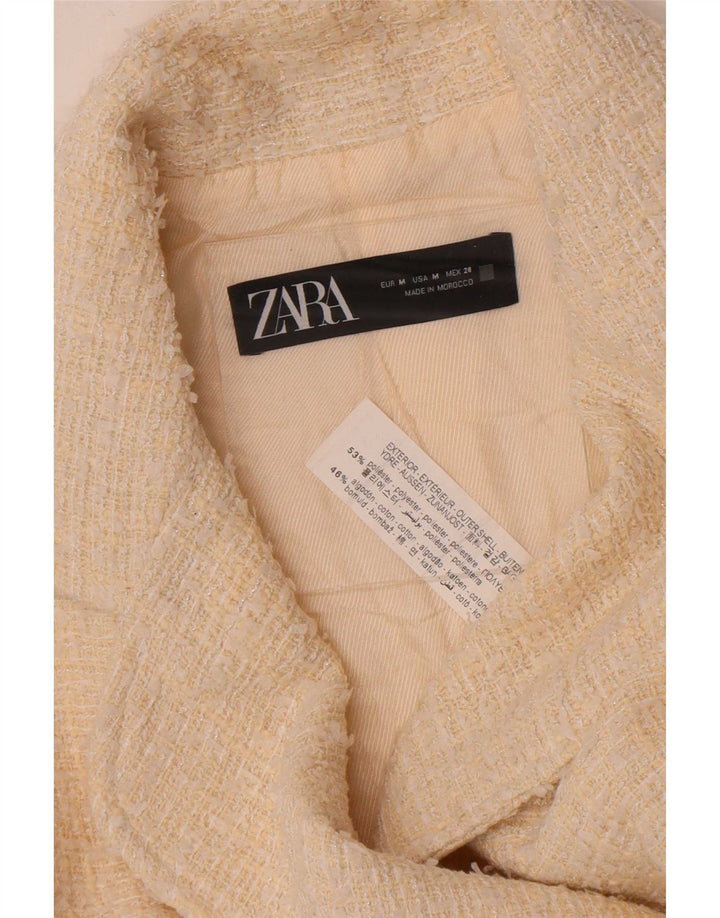 Zweireihiger Blazer für Damen von Zara, UK 12, mittelgrau, aus Polyester