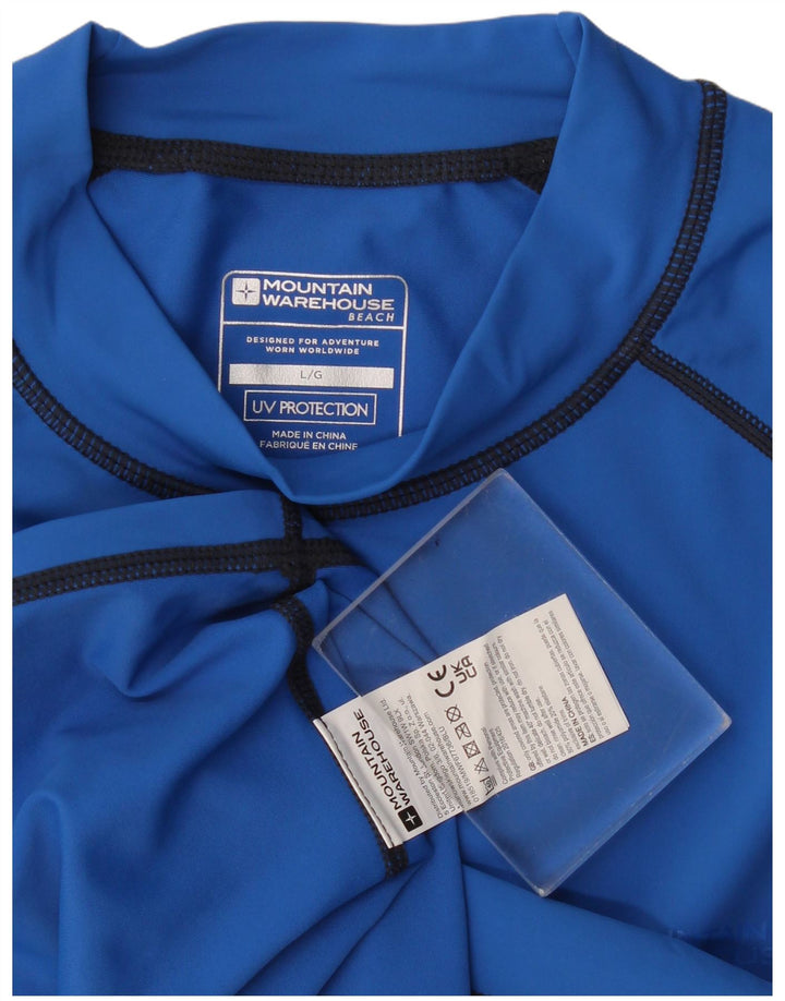 Mountain Warehouse Herren-T-Shirt mit UV-Schutz, groß, aus blauem Polyester
