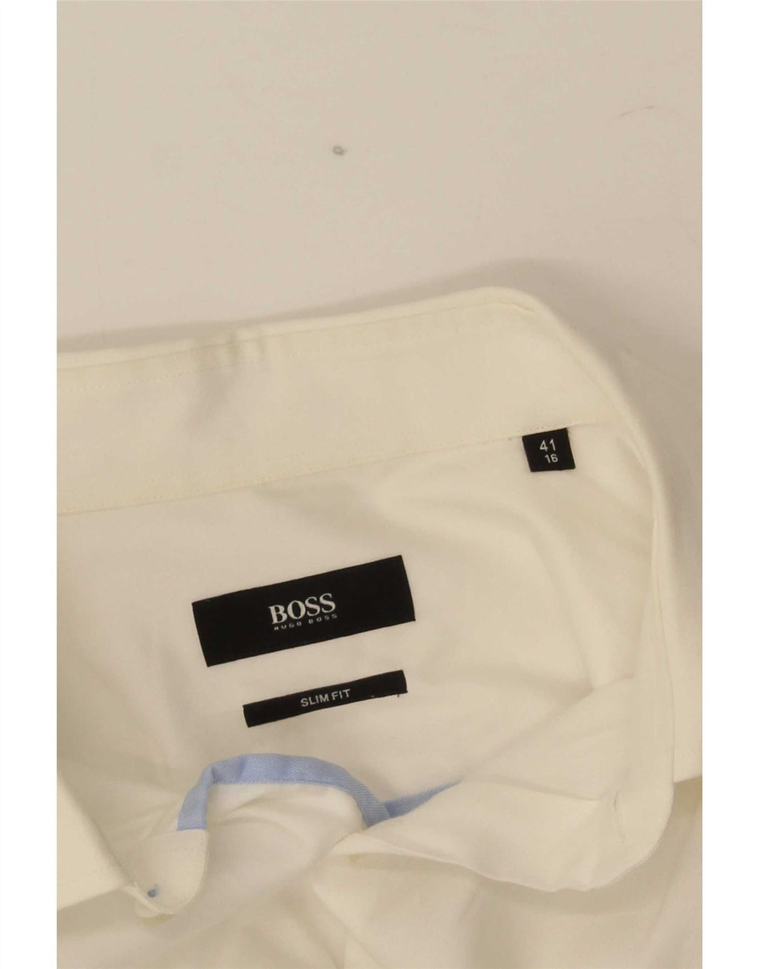 Hugo Boss Herren Slim Fit Hemd Größe 16 Large Weiß