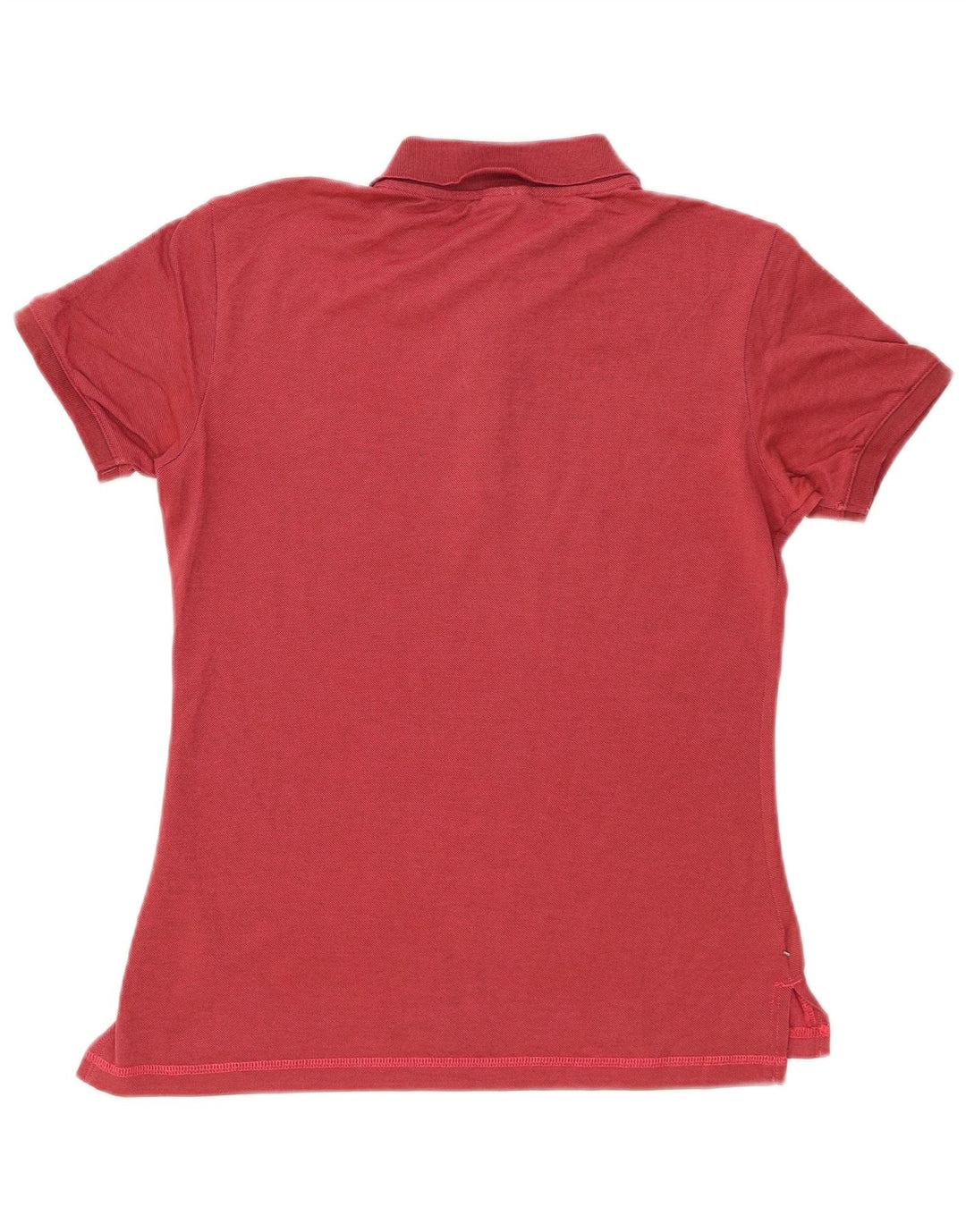 Champion Damen Poloshirt UK 12 Mittelrote Baumwolle