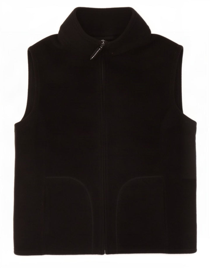 Marks & Spencer Damen Fleeceweste UK 16 Large Schwarz Polyester