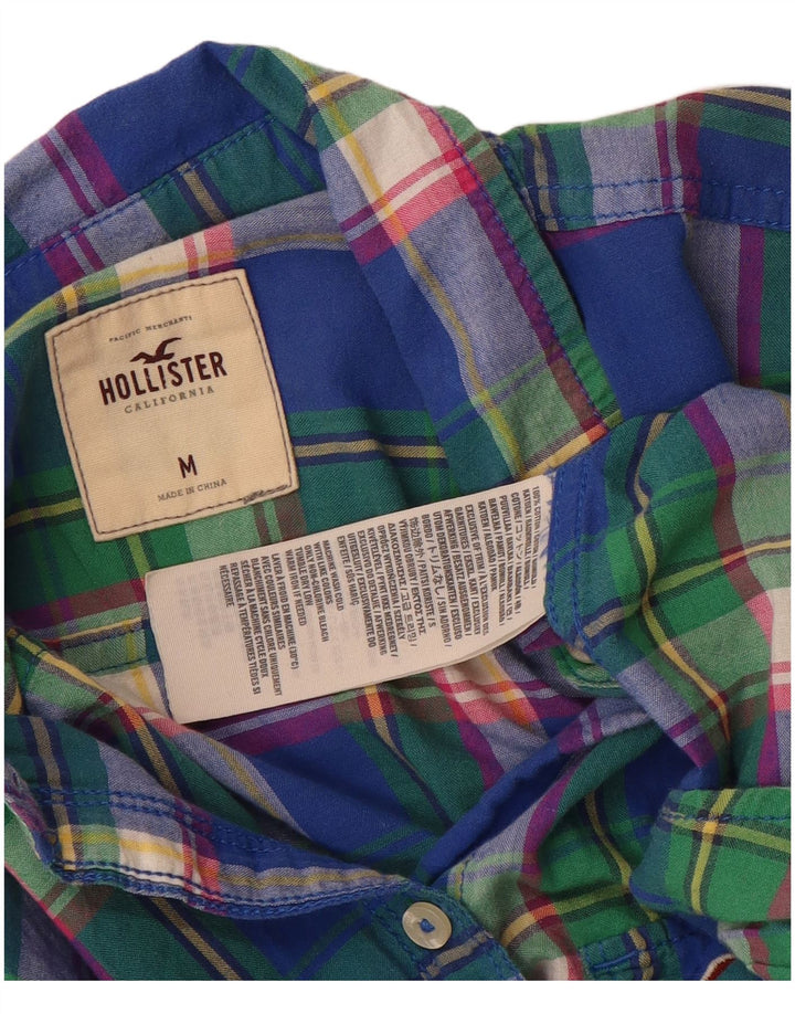 Hollister Damenhemd UK 12 Medium Mehrfarbig kariert aus Baumwolle