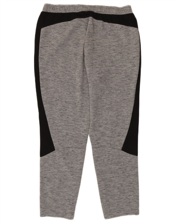 Puma Herren-Trainingshose, große graue Colourblock-Baumwolle